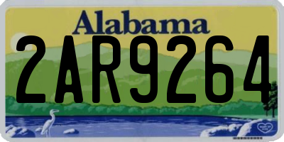 AL license plate 2AR9264