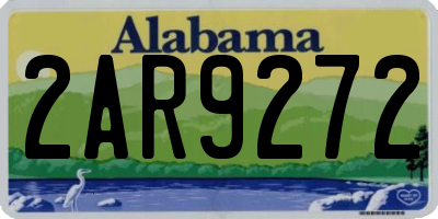 AL license plate 2AR9272