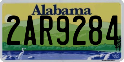 AL license plate 2AR9284
