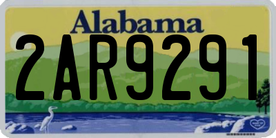 AL license plate 2AR9291