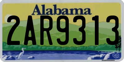 AL license plate 2AR9313