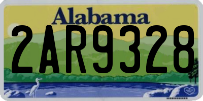 AL license plate 2AR9328