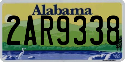 AL license plate 2AR9338