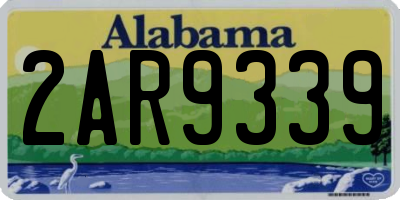 AL license plate 2AR9339