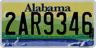 AL license plate 2AR9346