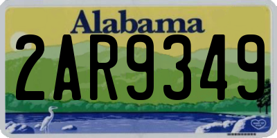 AL license plate 2AR9349