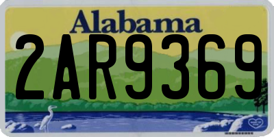 AL license plate 2AR9369