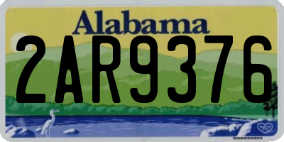 AL license plate 2AR9376