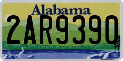 AL license plate 2AR9390