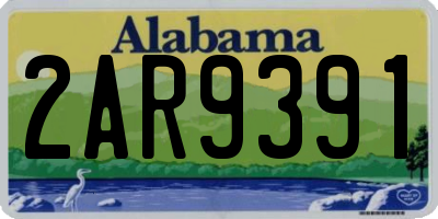 AL license plate 2AR9391