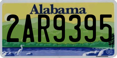 AL license plate 2AR9395