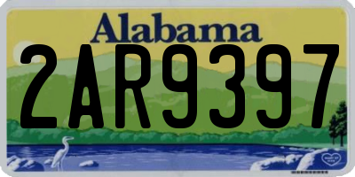 AL license plate 2AR9397