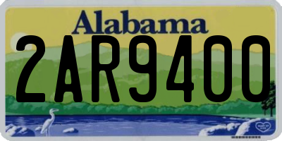 AL license plate 2AR9400