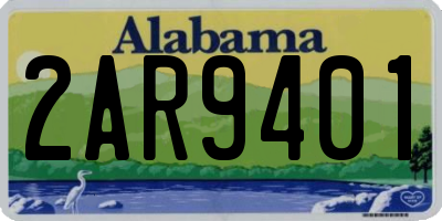 AL license plate 2AR9401