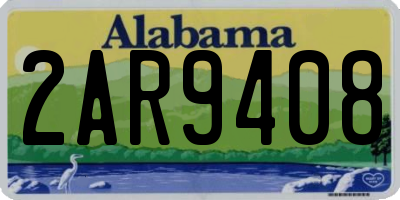 AL license plate 2AR9408