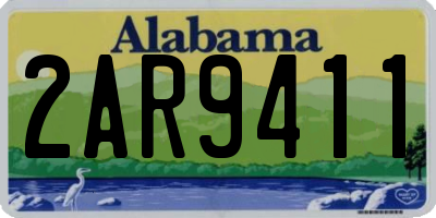AL license plate 2AR9411