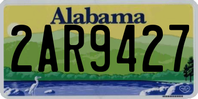 AL license plate 2AR9427