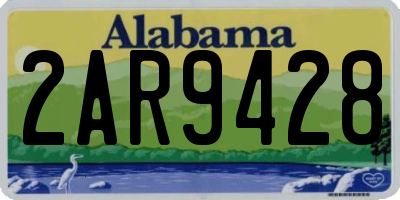AL license plate 2AR9428