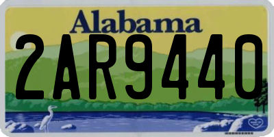 AL license plate 2AR9440