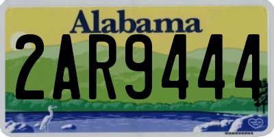 AL license plate 2AR9444
