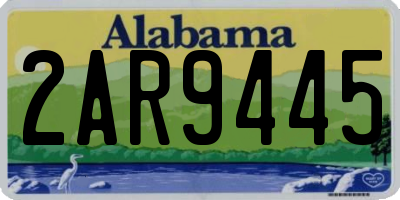AL license plate 2AR9445
