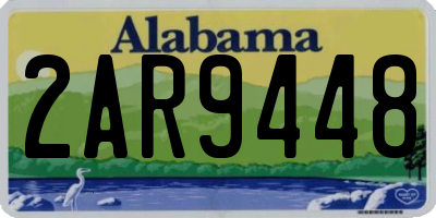AL license plate 2AR9448