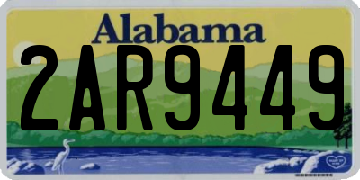 AL license plate 2AR9449