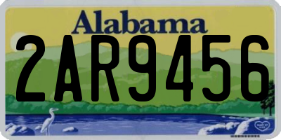 AL license plate 2AR9456