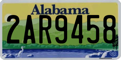 AL license plate 2AR9458