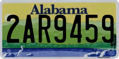 AL license plate 2AR9459