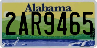 AL license plate 2AR9465