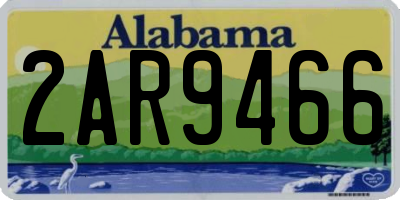 AL license plate 2AR9466