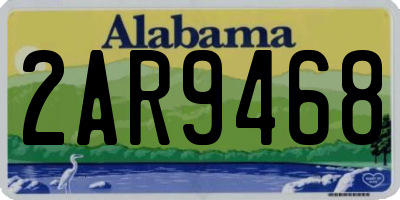 AL license plate 2AR9468