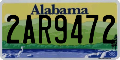 AL license plate 2AR9472