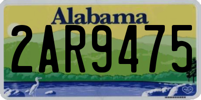 AL license plate 2AR9475