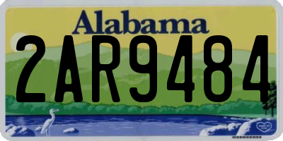 AL license plate 2AR9484