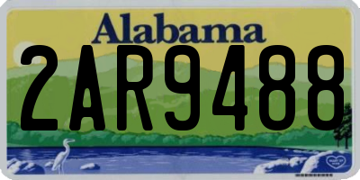 AL license plate 2AR9488