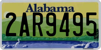 AL license plate 2AR9495