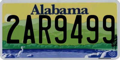 AL license plate 2AR9499