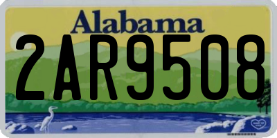 AL license plate 2AR9508