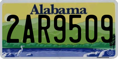 AL license plate 2AR9509