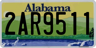 AL license plate 2AR9511