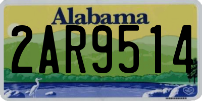 AL license plate 2AR9514
