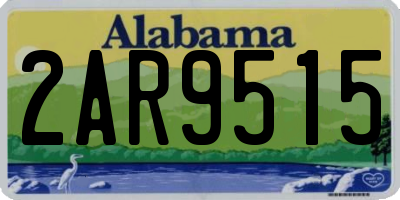 AL license plate 2AR9515