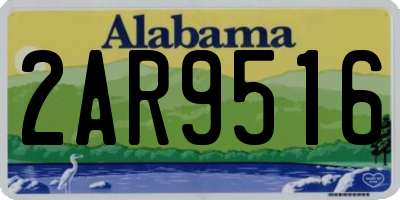 AL license plate 2AR9516
