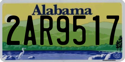 AL license plate 2AR9517