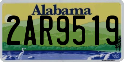 AL license plate 2AR9519