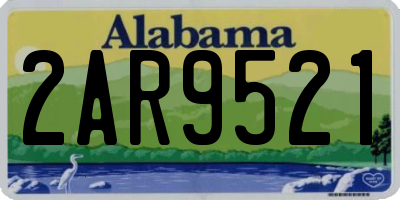 AL license plate 2AR9521