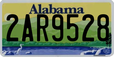 AL license plate 2AR9528