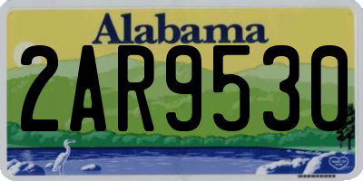 AL license plate 2AR9530